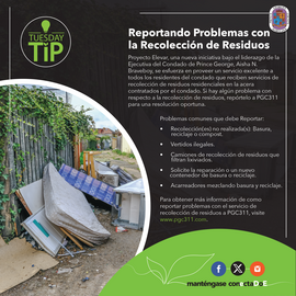 Tuesday Tip: Reporting Waste Collection Concerns [ESP]