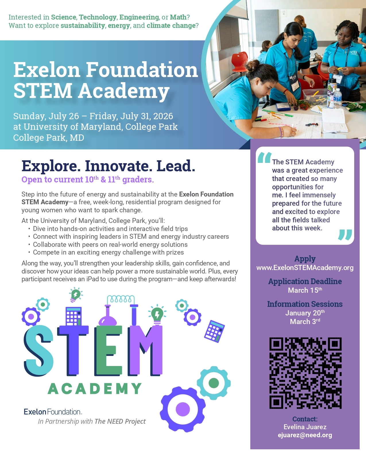 Girls STEM Program - Exelon Foundation
