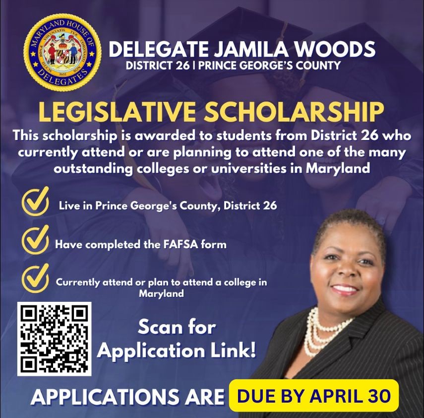 Delegate Jamila Woods Scholarship