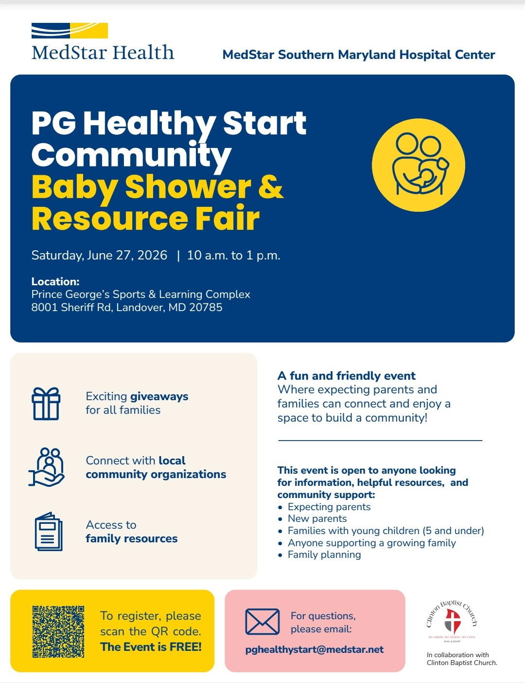 PG Healthy Start Community Baby Shower and Resource Fair