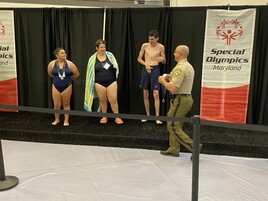 swimming award presentation