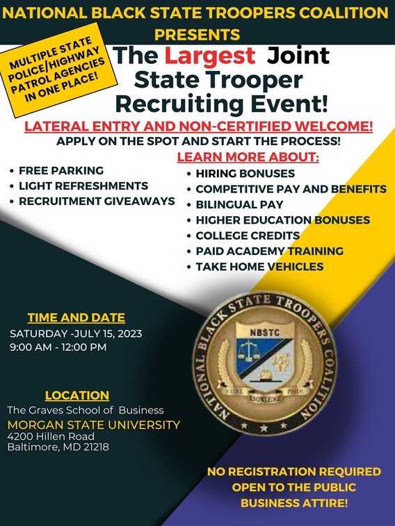 Recruiting Fair State Troopers