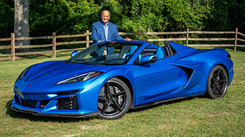 John Davis with 2024 Chevrolet Corvette E-Ray