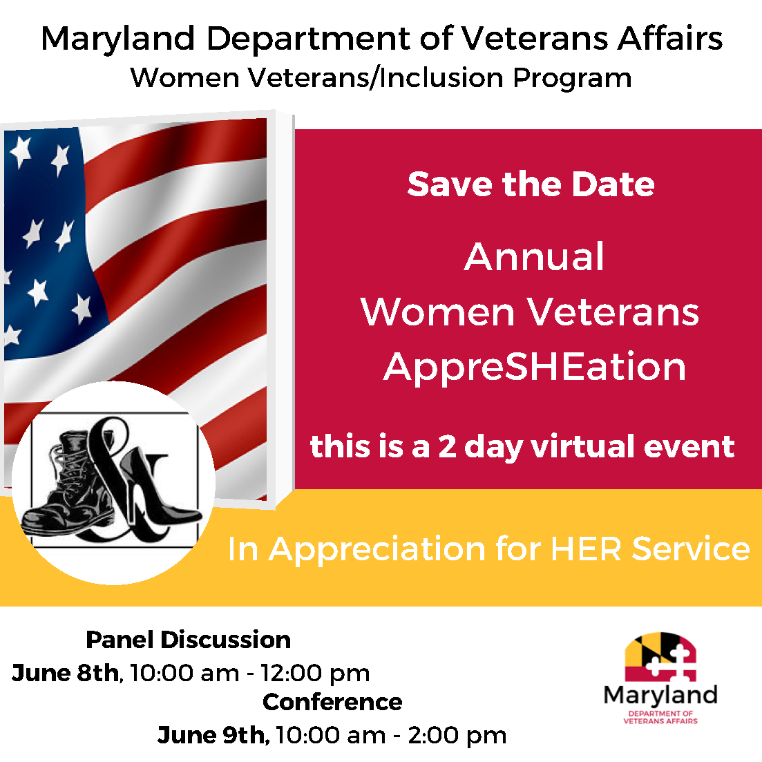 Save the Date Women Veterans event
