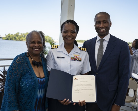 Coast Guard promotion ceremony