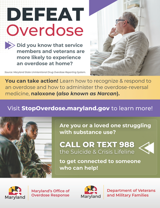 Defeat Overdose flier