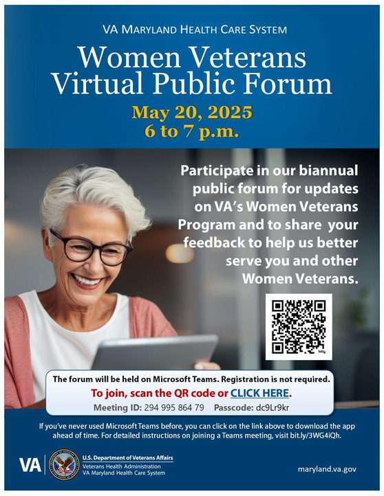 Women Veterans Public Forum