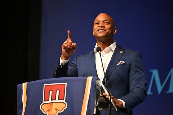 Governor Moore speaking at MACo conference