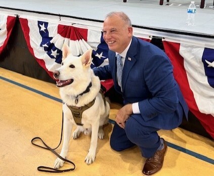 Secretary Rothstein and Chewy photo