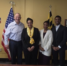 gold star spouse with secretary rothstein