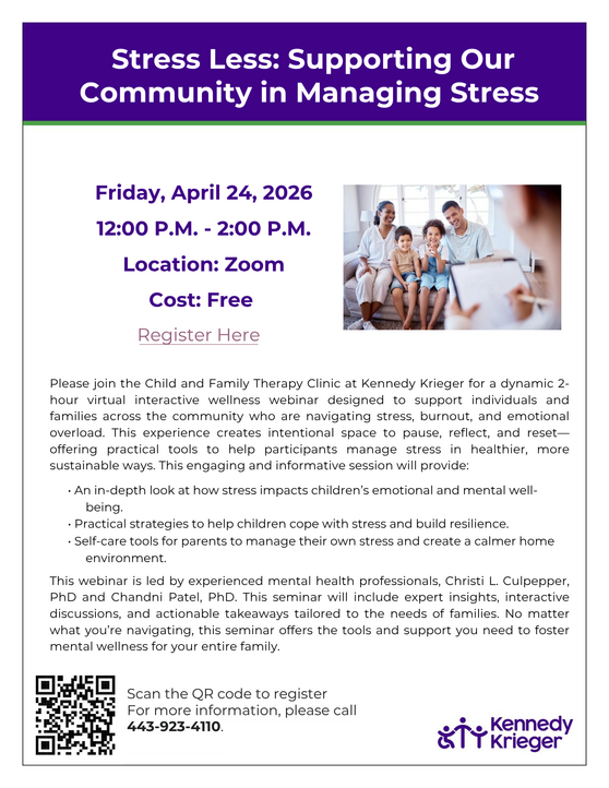 kennedy krieger stress less event