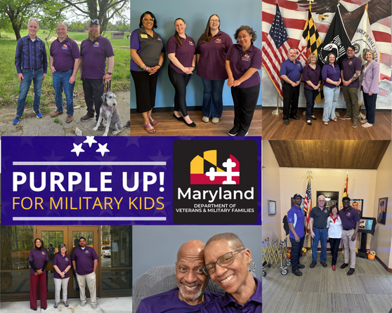 dvmf staff in purple shirts