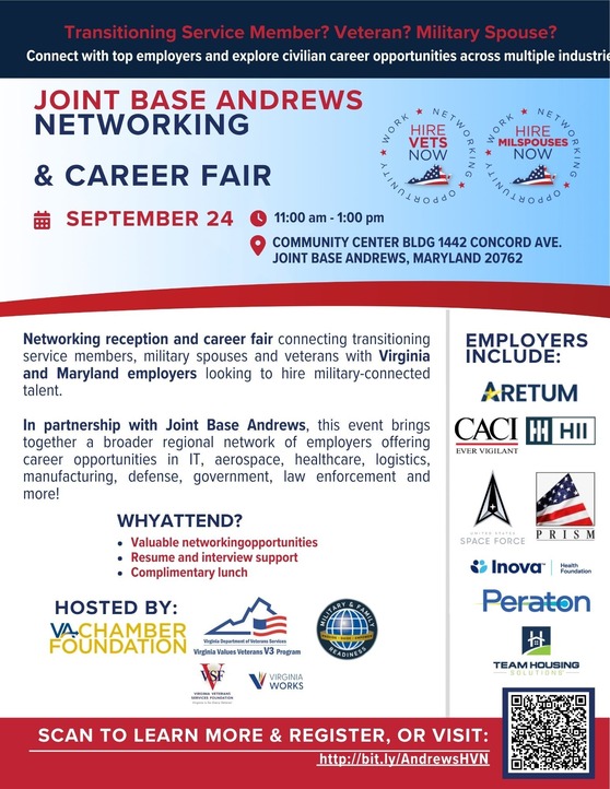 joint base andrews networking and career fair