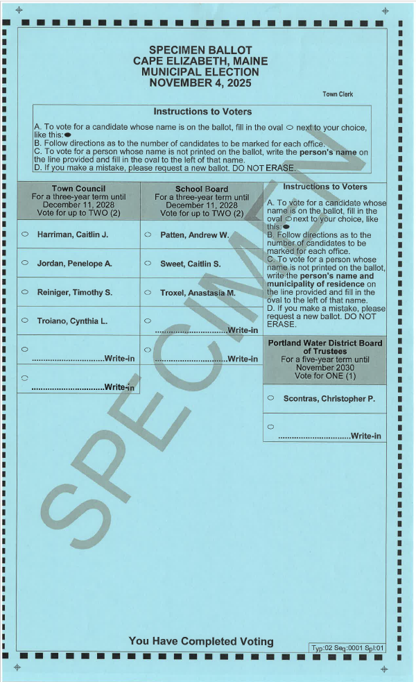 Cape ballot