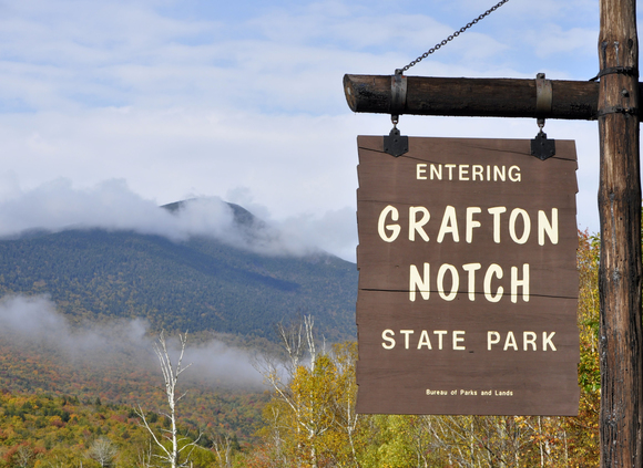 Graft State Park Entrance with sign