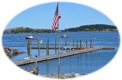 Piles and dock at Lubec.