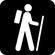 hiking icon