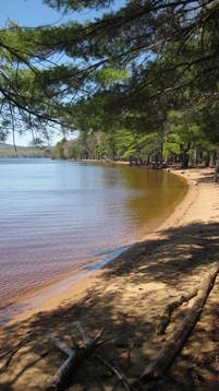 Beach at Sebago Lake State Park
