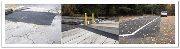 Rowell Cove boat launch improvements made in 2018 at Lily Bay State Park.