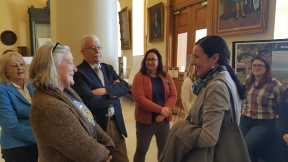 DACF Commissioner Amanda Beal at the Hall of Flags