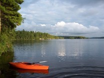 Lake with Kayak