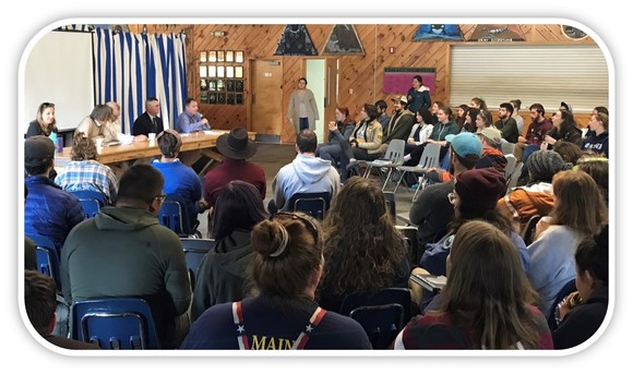 Guest Speaker panel and audience at Life After AmeriCorps event.