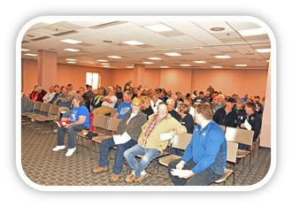 Audience at the Maine Snowmobile Show