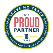 Ten Years of Partnership logo by Leave No Trace