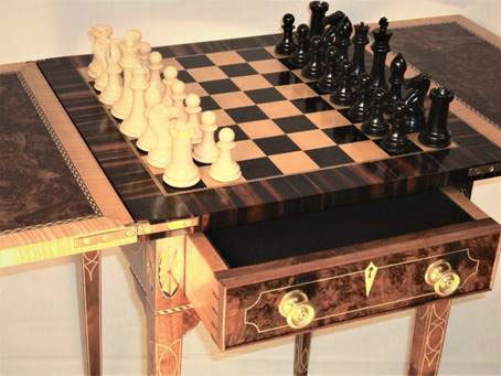 Federal gaming table by William Francis Brown of Camden