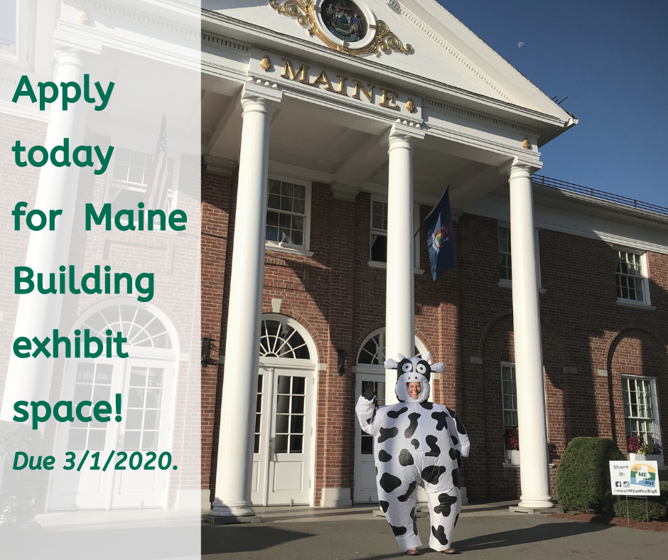 Apply to Exhibit at Maine Building. Applications Due March 1, 2020. 