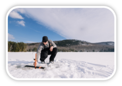 Ice fishing photo