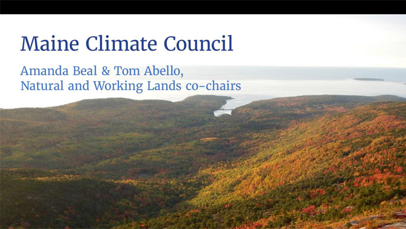 Maine Climate Council Draft Strategies