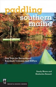 Book cover for Paddling Southern Maine by Moore and Bennett