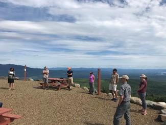 Maine Bureau of Parks and Lands staff and partners on Quill Hill near Rangeley.