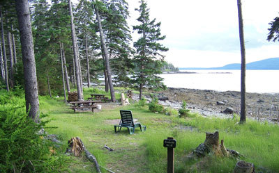 Warren Island campsite 12.