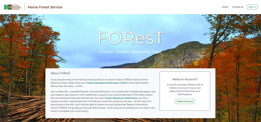 FOResT Landing Page