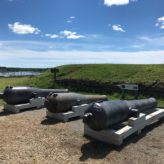 Cannons at Fort McClary.