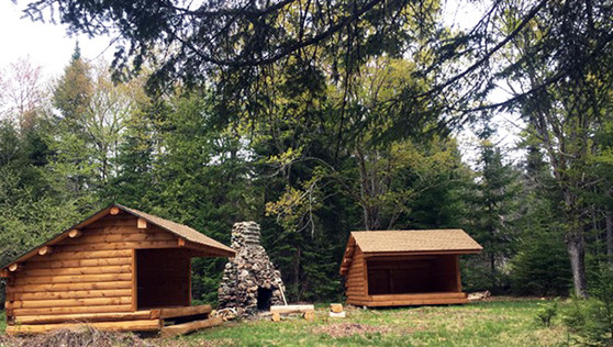 Adirondack shelters Nahmakanta Public Land