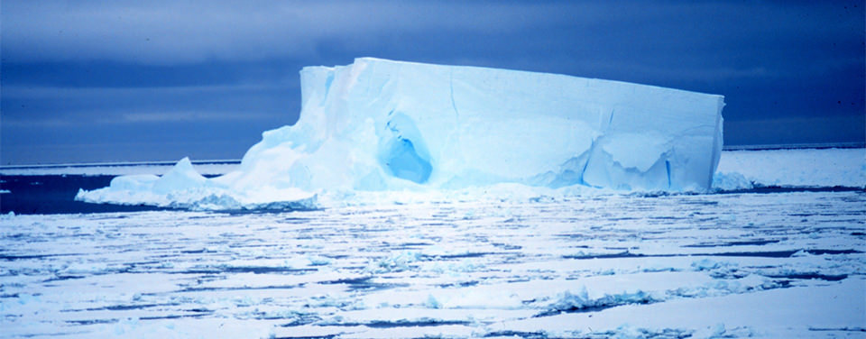 Iceberg in the Ross Sea, Antarctica. NOAA image.