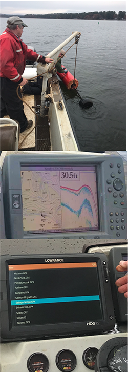 Buoy maintenance and GPS and bathymetry technology.