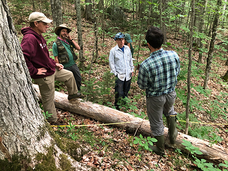 Ecological Reserve Scientific Advisory Committee visit to the Bigelow Reserve.