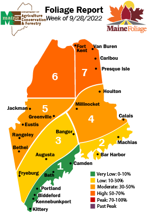 Foliage Report for September 28 2022