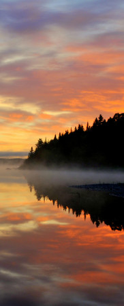 Allagash Wilderness Waterway - Umsaskis sunrise by Steve Day.