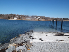 Boating facility at Colonial Pemaquid State Historic Site.