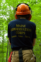 Learn, Live, Serve - the motto of the Maine Conservation Corps.