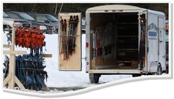 Maine State Parks ski and snowshoe trailer.