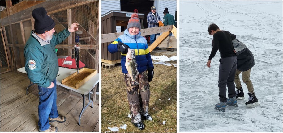 Youth Ice Fishing Derby and Winter Fun Day at Lake St. George State Park.