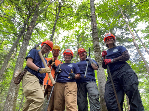 Group photo of Hal's MCC crew during their first hitch on the Appalachian Trail.