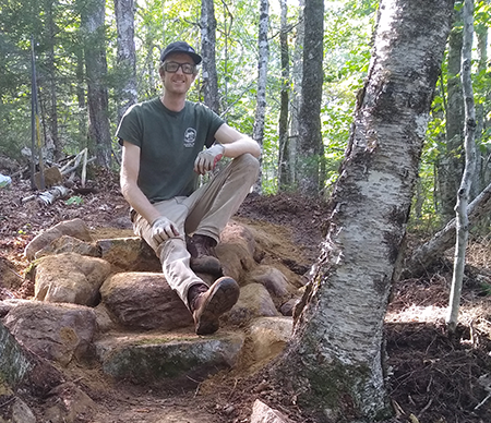 Eric Brooks, Trail Supervisor at Camden Hills State Park.