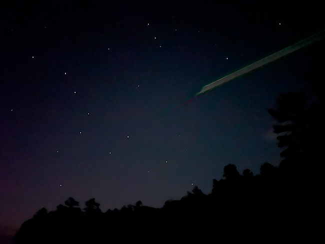 Night sky during the Ranger Academy Interpretation evening program.